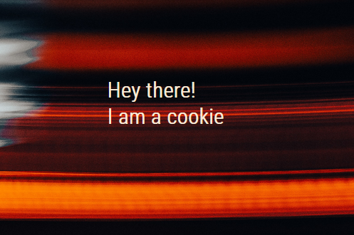 a picture of the header of the website saying 'I am a cookie'